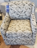 47 Accent Chair FLOOR MODEL AS SHOWN IN FABRIC NAGY EBONY 47 Swivel Chair by Superstyle