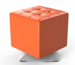 Marco Orange swivel Ottoman by Sunpan